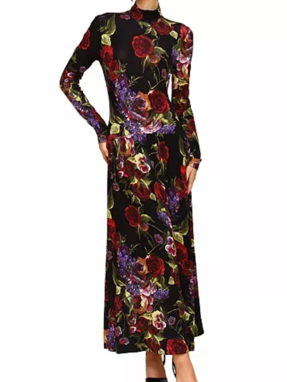 AVEC LES FILLES DARK PORTOFINO ROSE MAXI DRESS - Picture 3 of 9